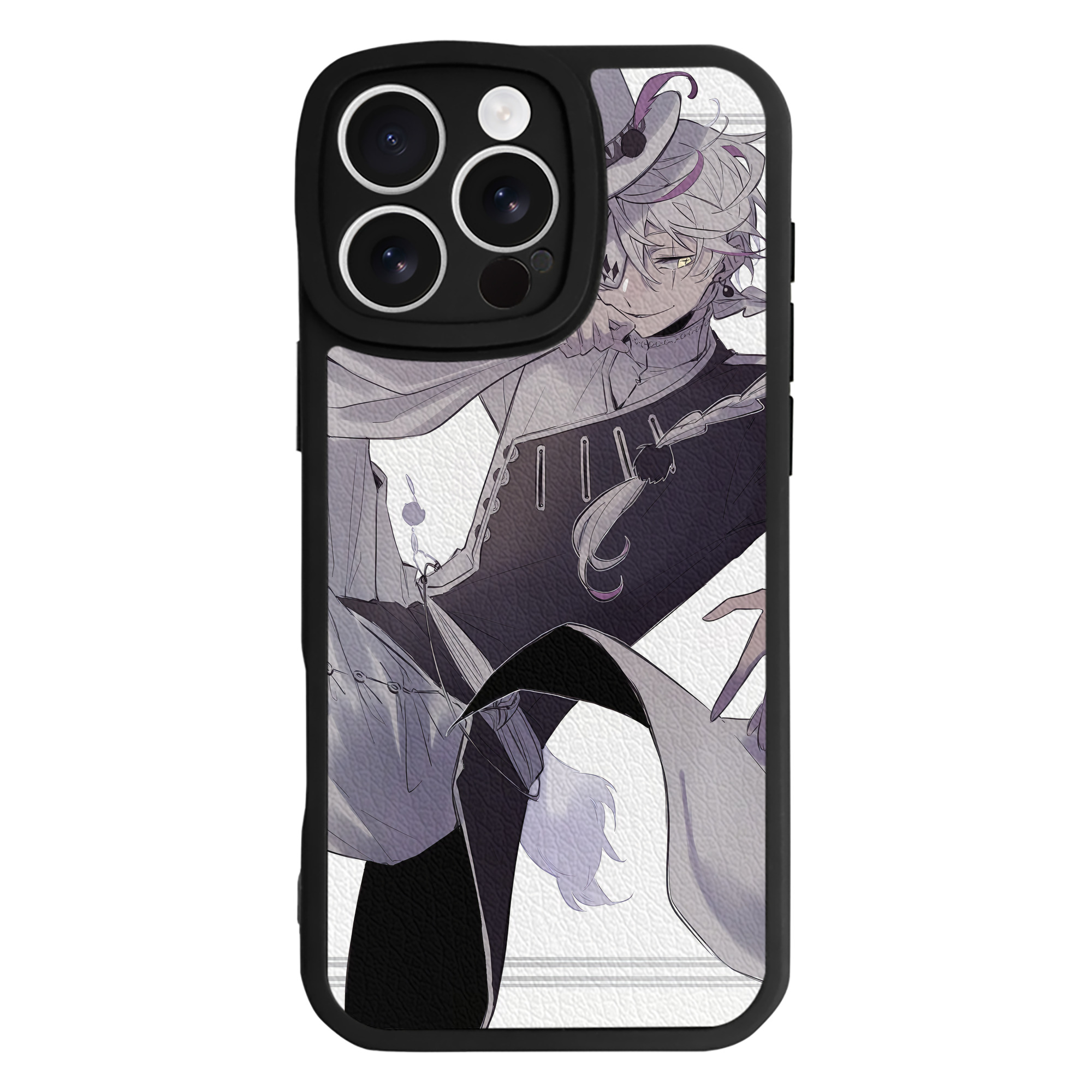 （画像用） 文豪ストレイドッグス Bungo Stray Dogs 【iPhone 16シリーズ対応】シリコンスマホケース（レザー調） 材質：シリコン